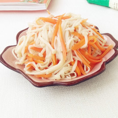 金針菇拌胡蘿卜的做法-家常味拌菜譜