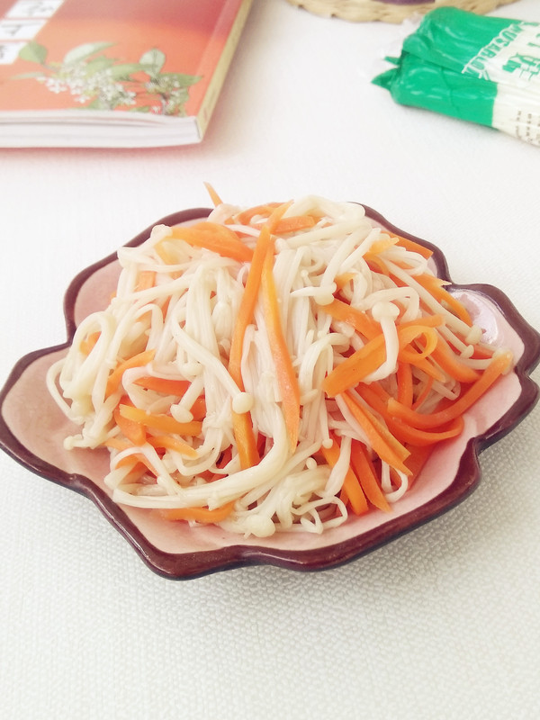 金針菇拌胡蘿卜的做法-家常味拌菜譜-易網健康養生網 金針菇拌胡蘿卜的做法-家常味拌菜譜