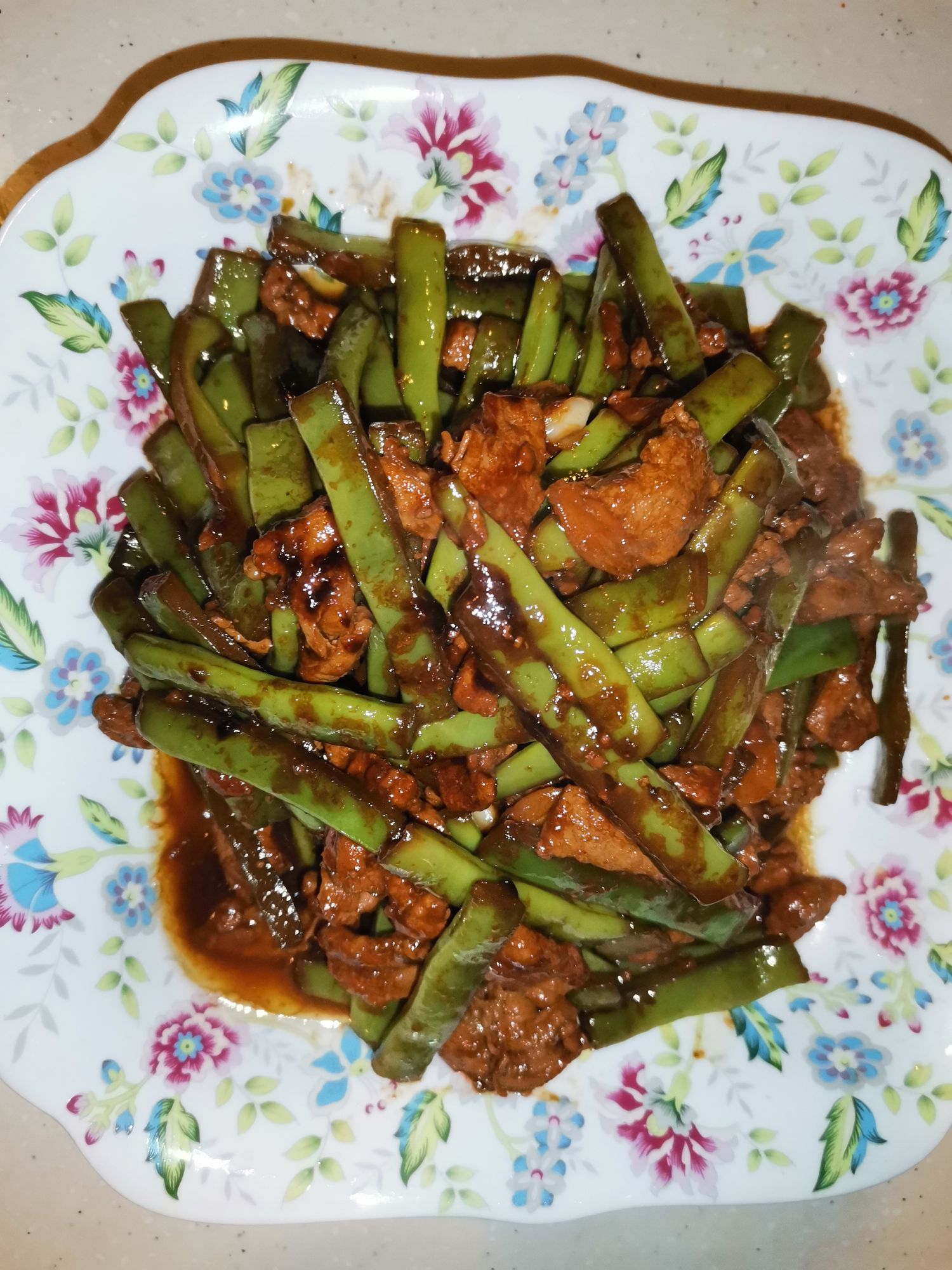 扁豆角炒肉絲的做法-家常味炒菜譜