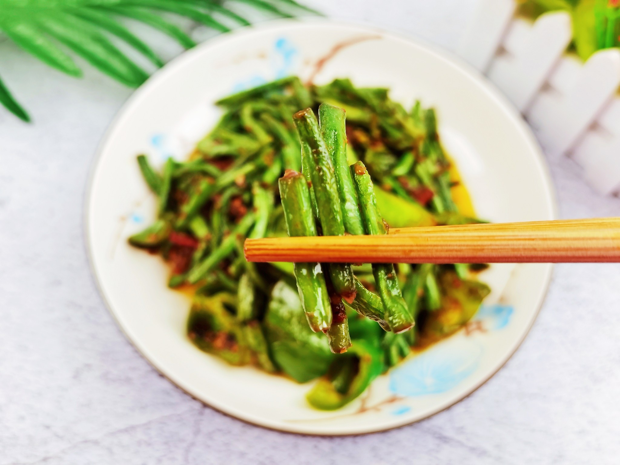 素炒豇豆角的做法-咸鮮味炒菜譜