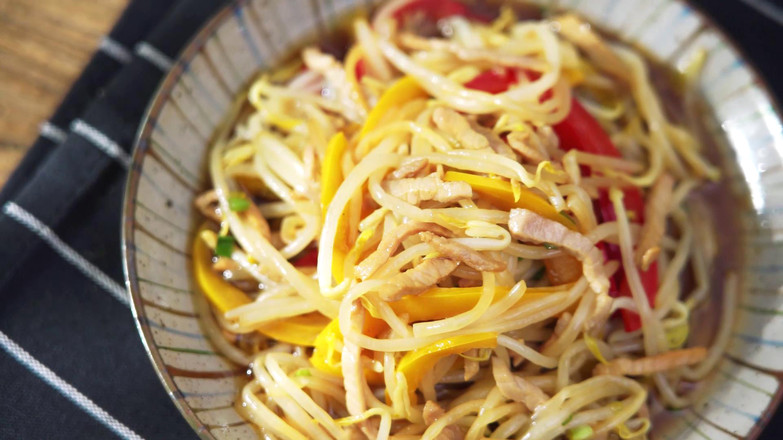 錦繡拌銀芽【孔老師教做菜】的做法-家常味拌菜譜