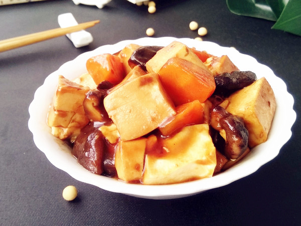 豆腐燒香菇的做法-家常味燒菜譜