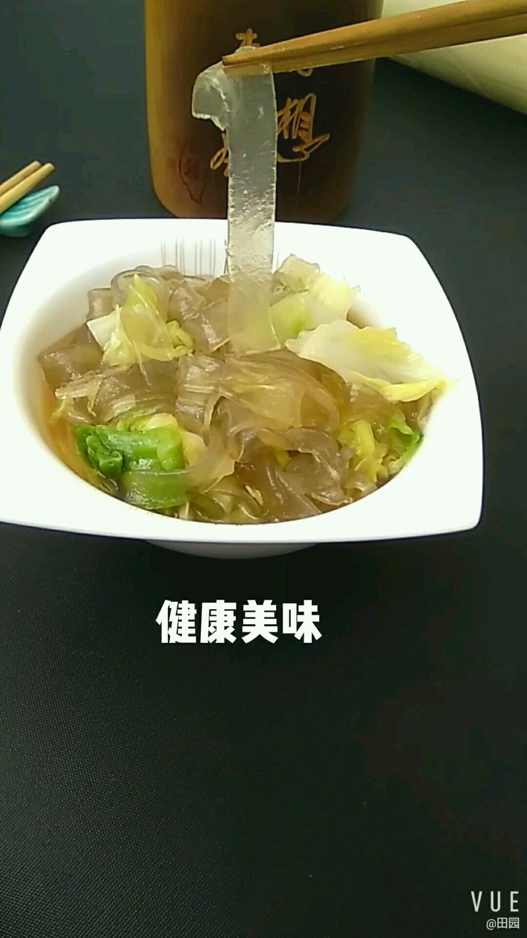 粉條燒圓白菜的做法-家常味燒菜譜