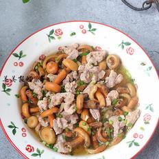 樅菌蒸豬肉的做法-家常味煮菜譜