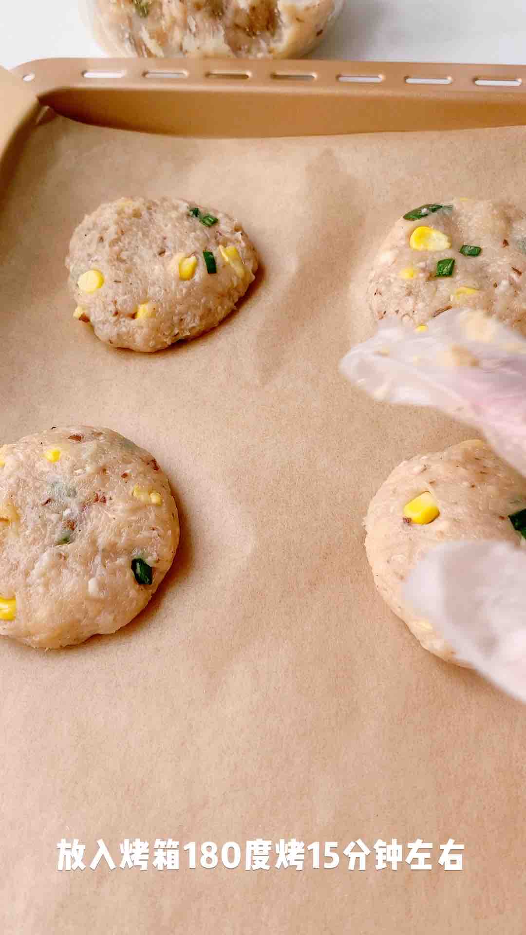 雞肉蔬菜餅的做法-家常味烤菜譜