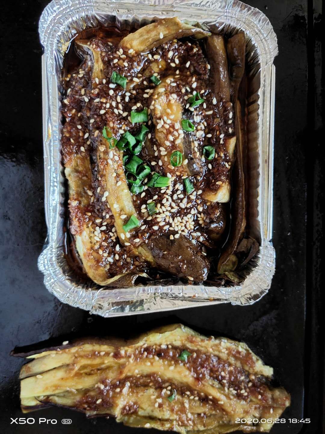 特味錫紙烤茄子的做法-咸鮮味烤菜譜