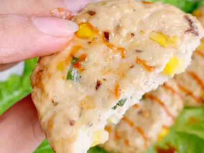 雞肉蔬菜餅的做法-家常味烤菜譜