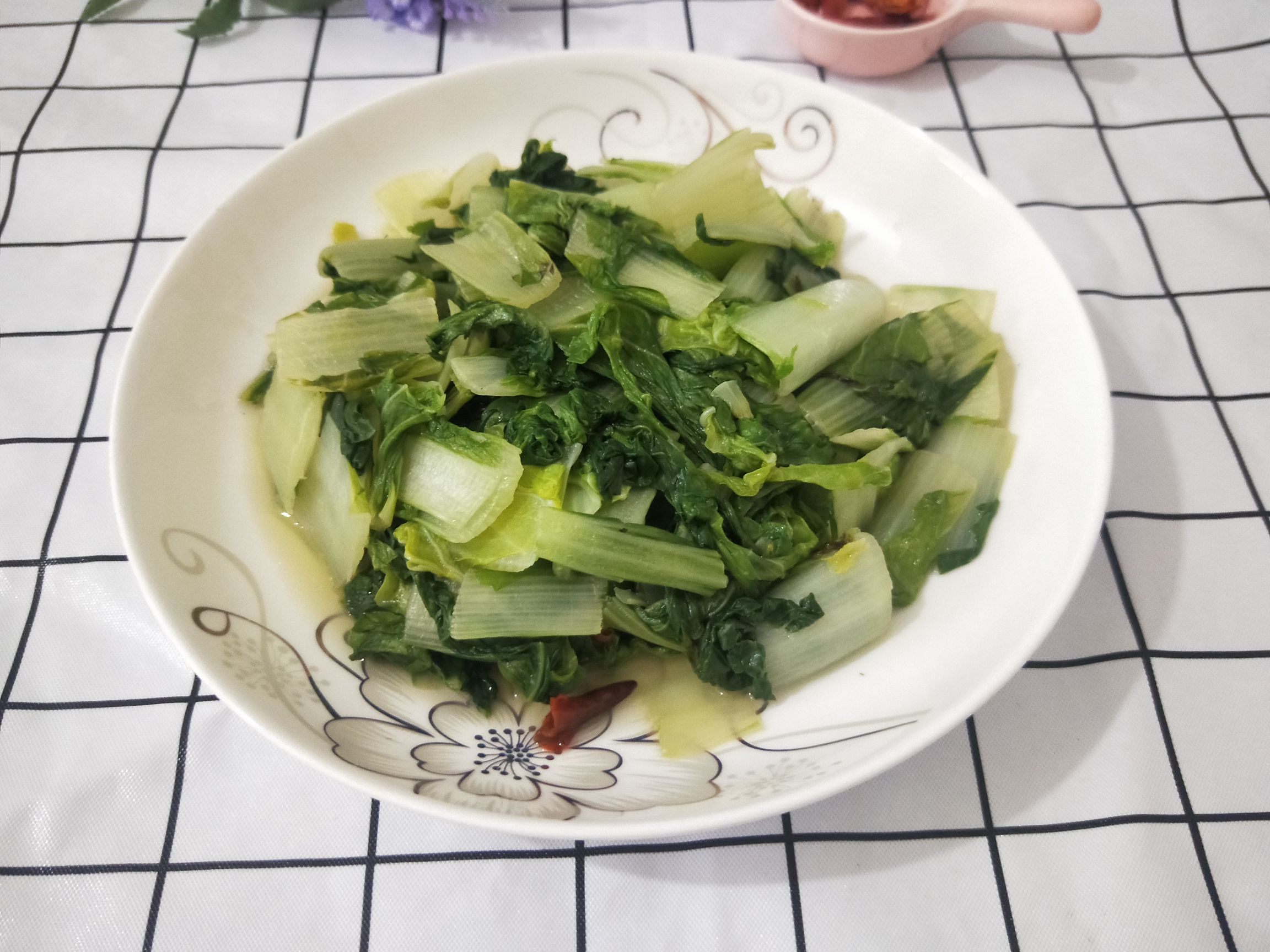 辣炒杭白菜的做法-咸鮮味炒菜譜