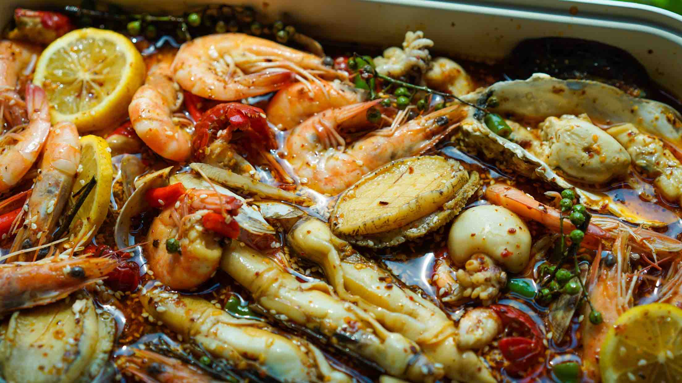 簡單兩步，教你做超嫩的撈汁小海鮮的做法-香辣味煮菜譜