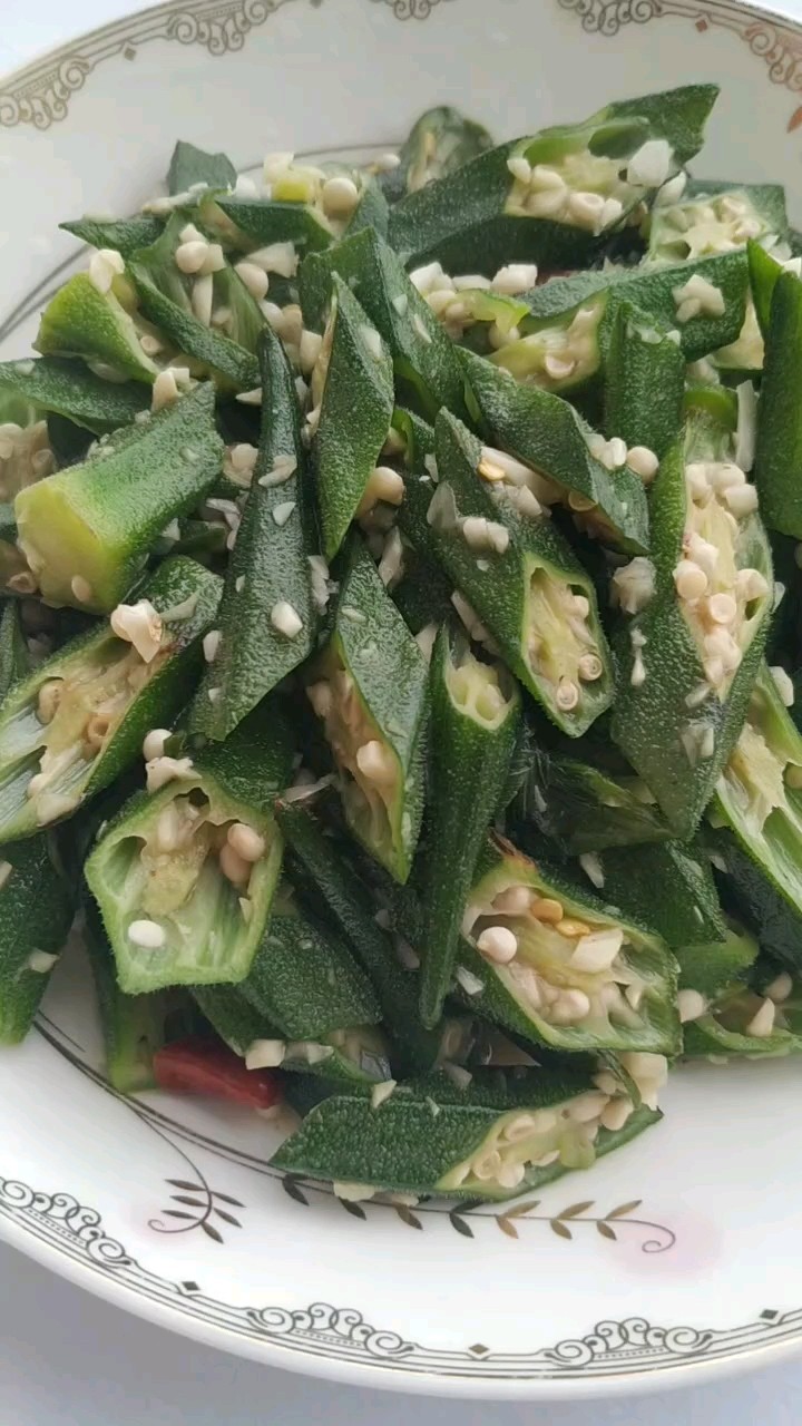 清炒秋葵的做法-家常味炒菜譜