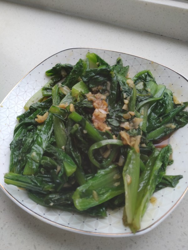 蒜香油麥菜的做法-蒜香味炒菜譜