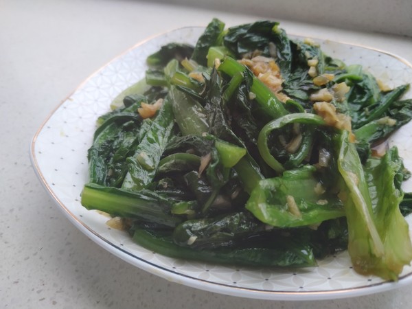 蒜香油麥菜的做法-蒜香味炒菜譜