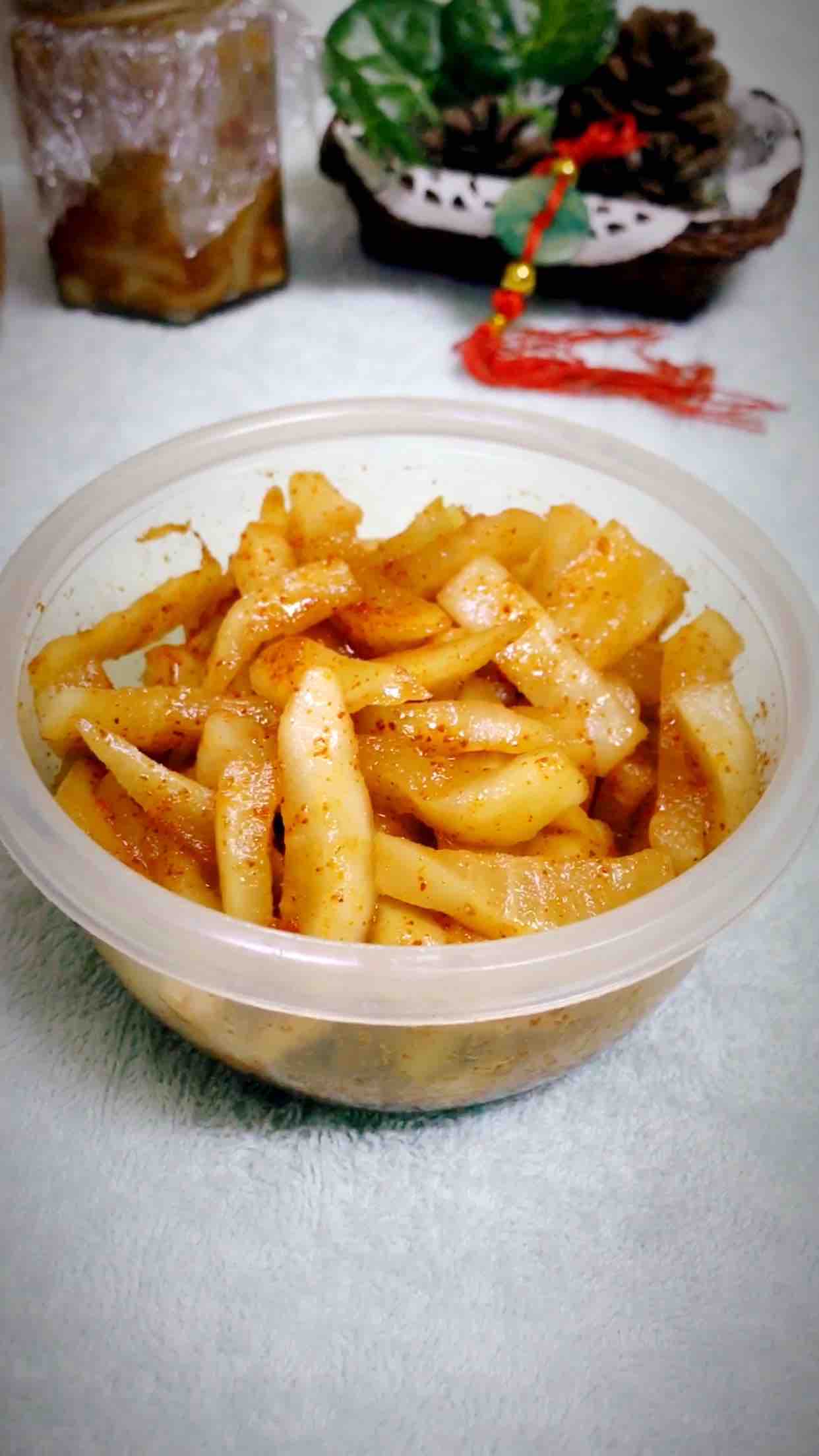 脆辣蘿卜條的做法-香辣味拌菜譜