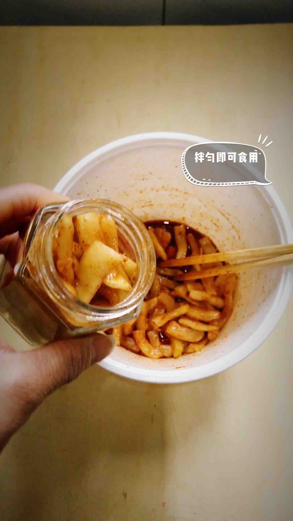 脆辣蘿卜條的做法-香辣味拌菜譜