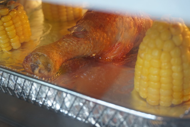 空氣炸新奧爾良雞腿的做法-蒜香味烘焙菜譜