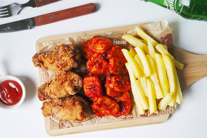 炸雞套餐的做法-家常味炸菜譜