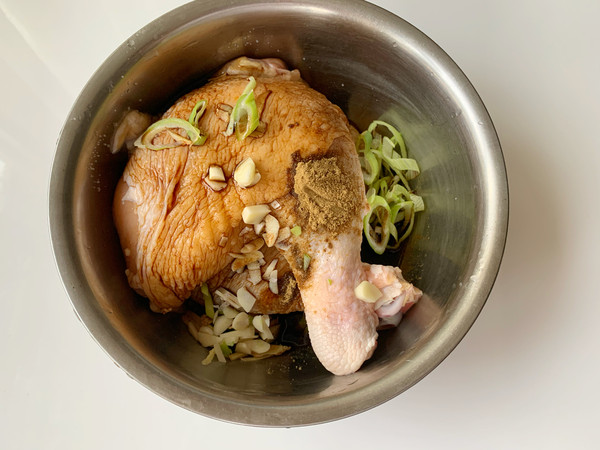 空氣烤雞腿的做法-咸鮮味烤菜譜