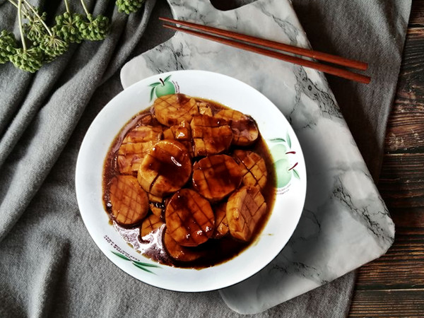 醬燒杏鮑菇的做法-咸鮮味燒菜譜