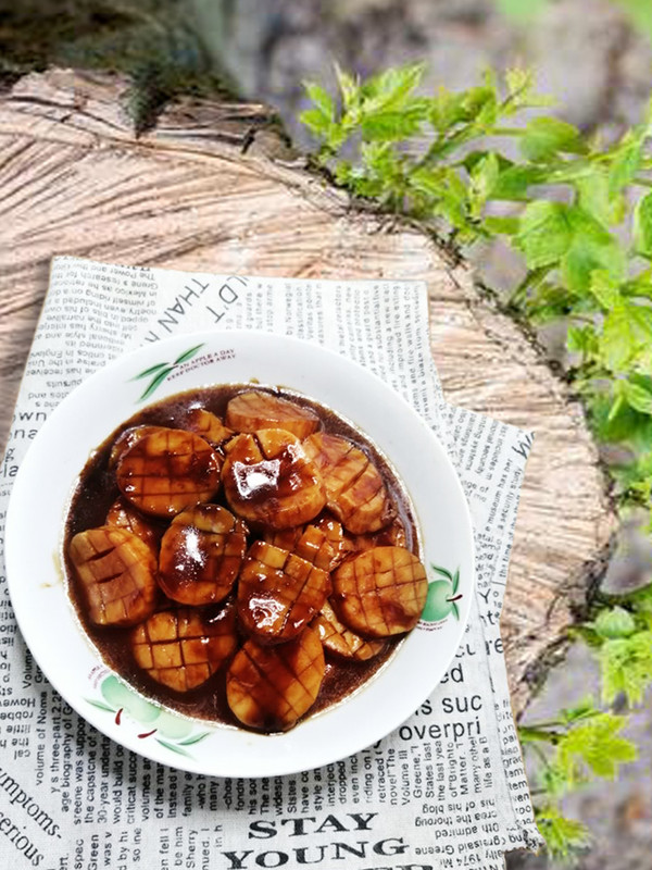 醬燒杏鮑菇的做法-咸鮮味燒菜譜