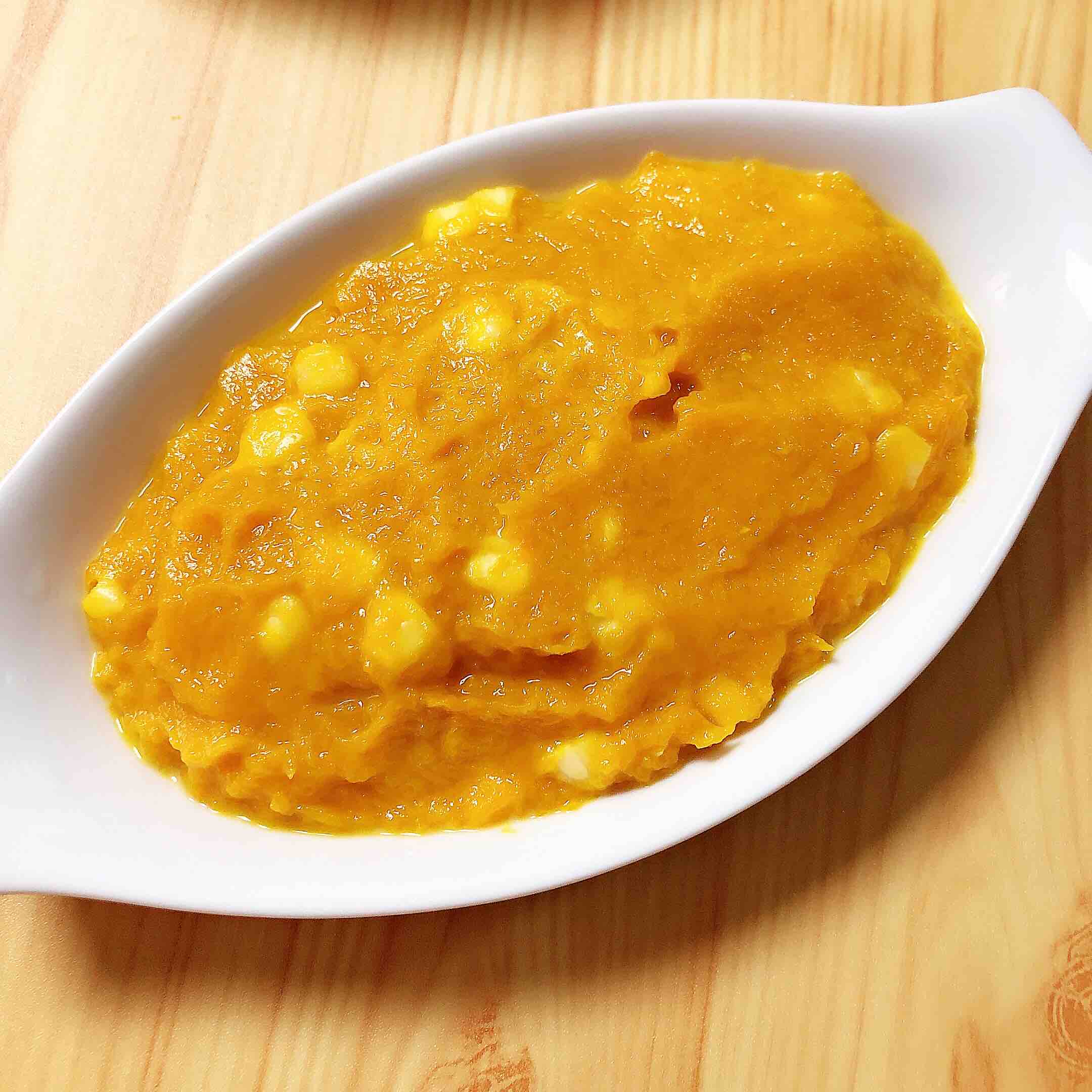 芝士焗玉米南瓜的做法-甜味烤菜譜