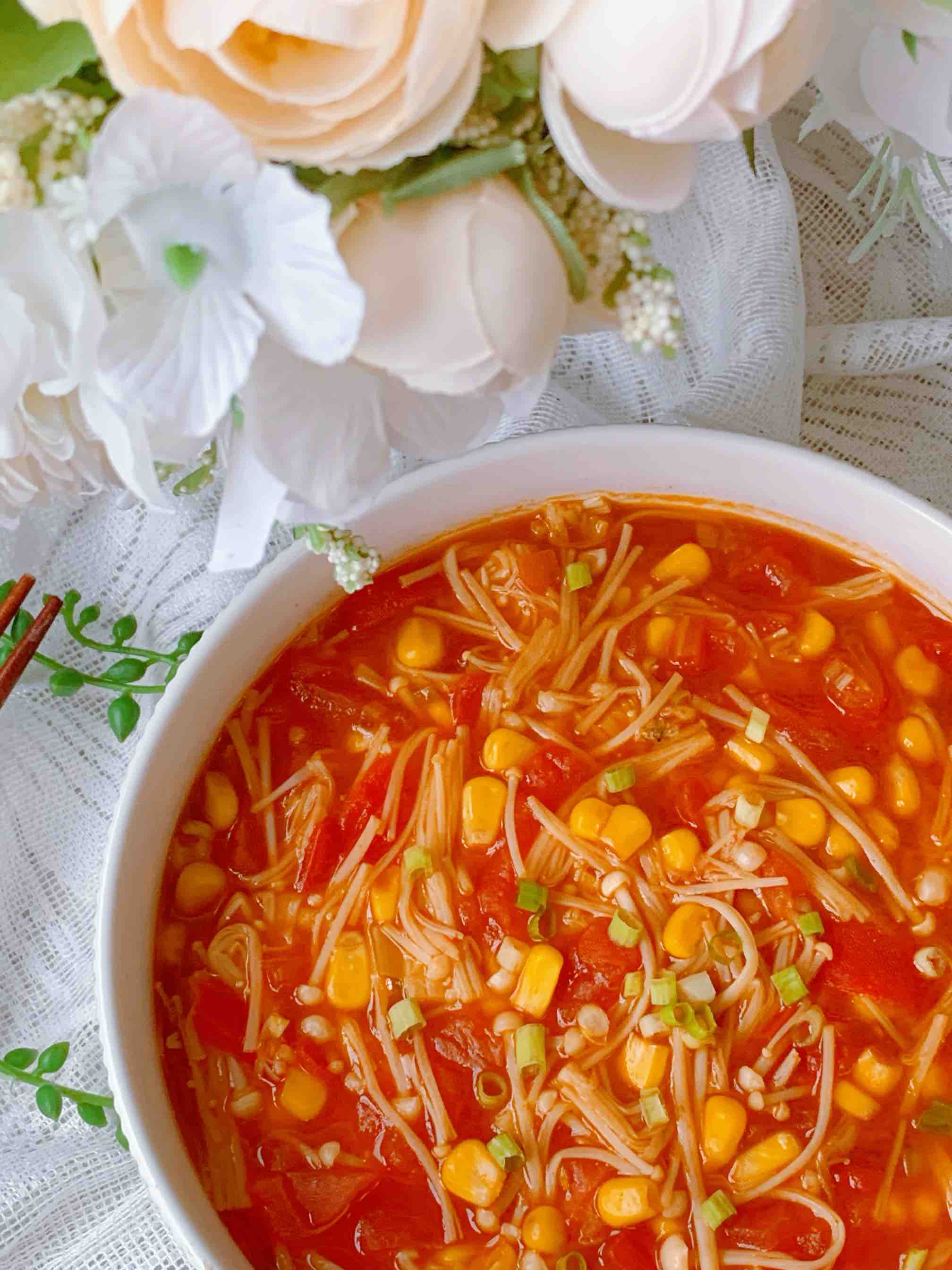 茄汁金針菇的做法-酸甜味煮菜譜