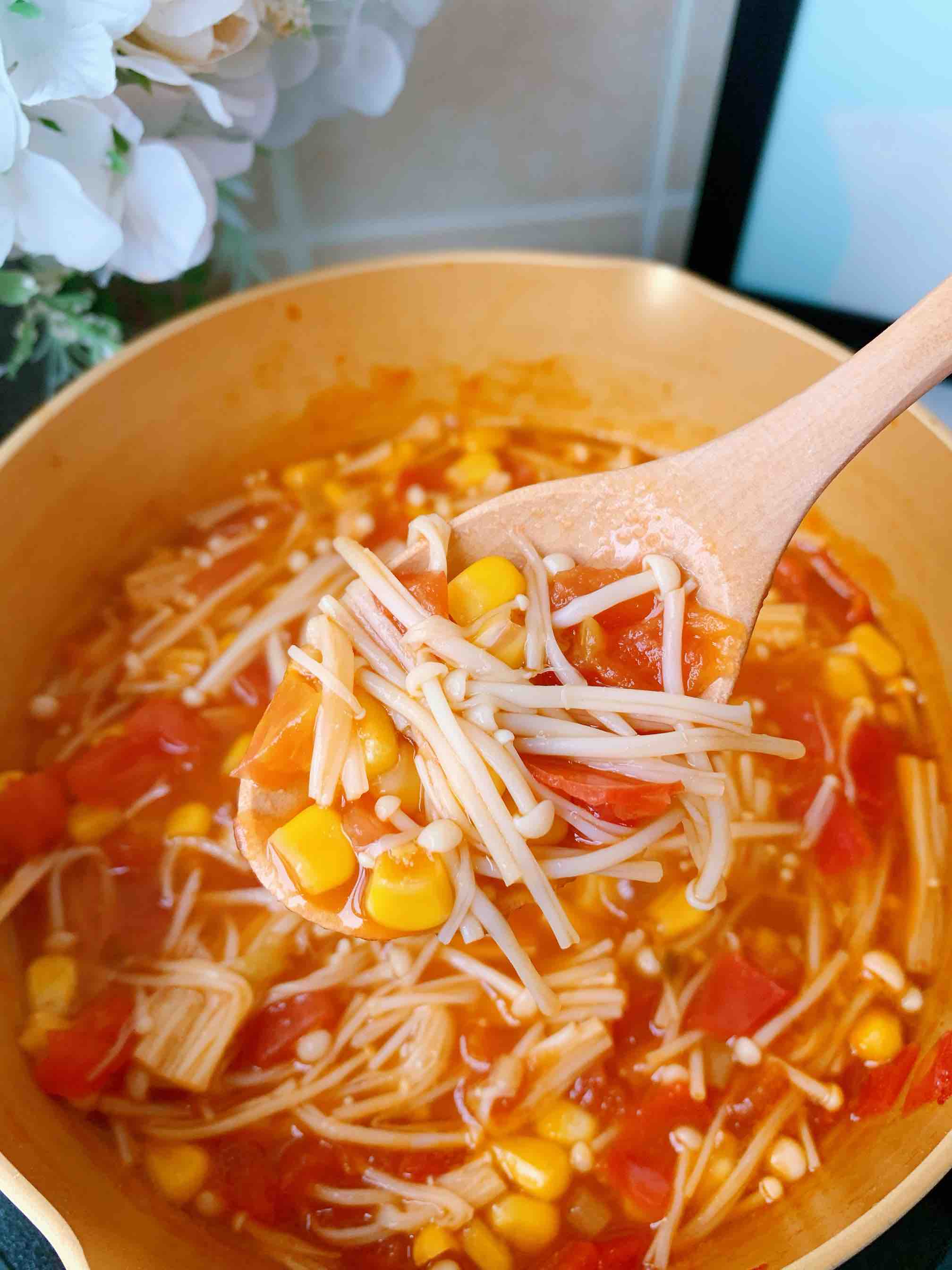 茄汁金針菇的做法-酸甜味煮菜譜