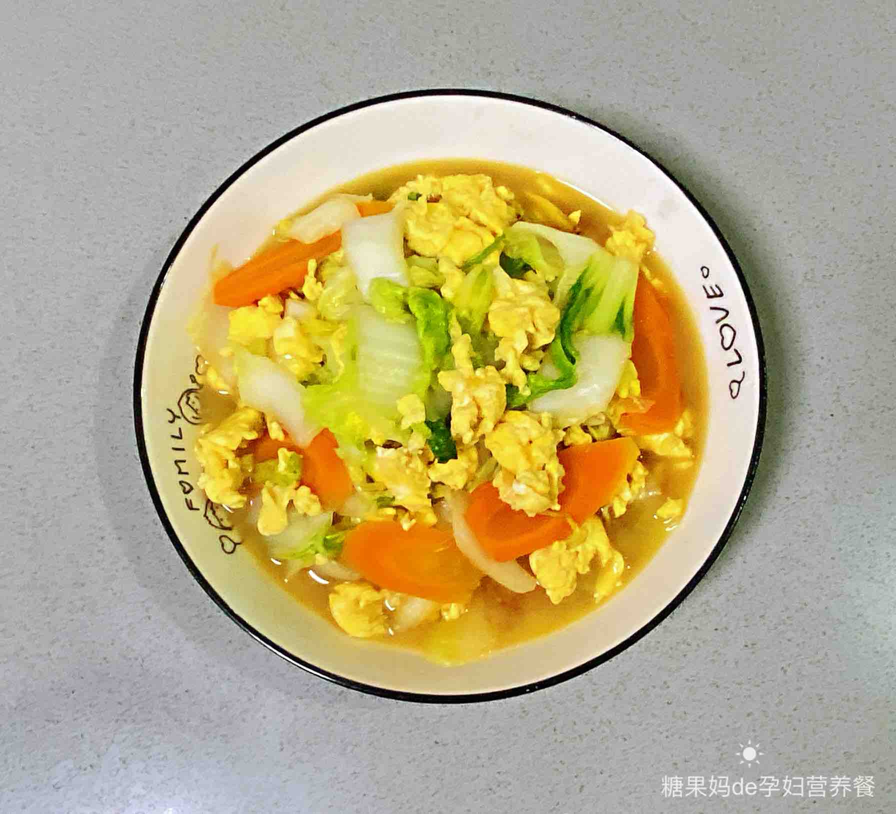 孕婦食譜小白菜炒雞蛋，清新不油膩，營養成分又身心健康～的作法-家常味燒菜譜
