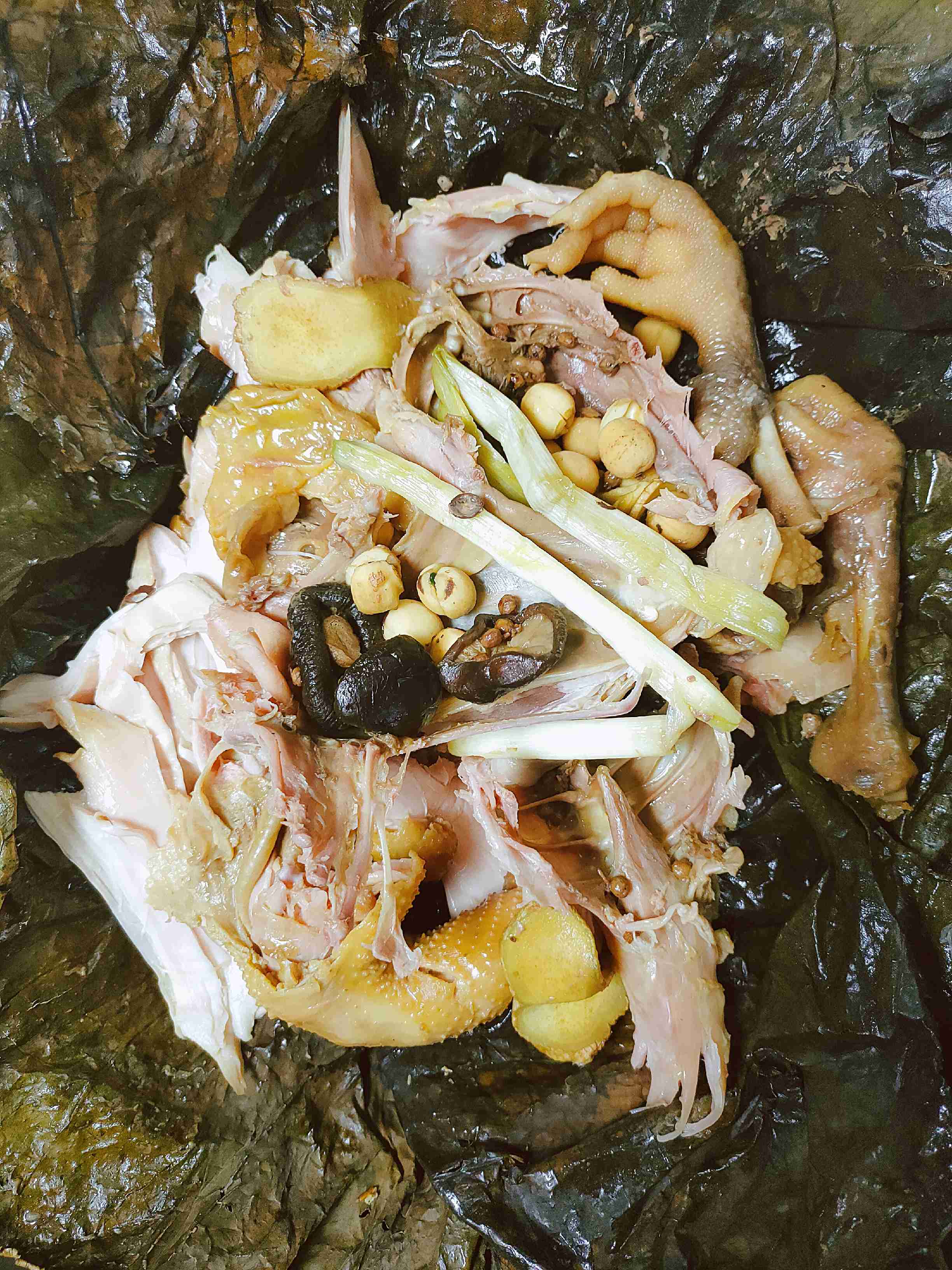 荷葉叫花雞的做法-家常味烤菜譜