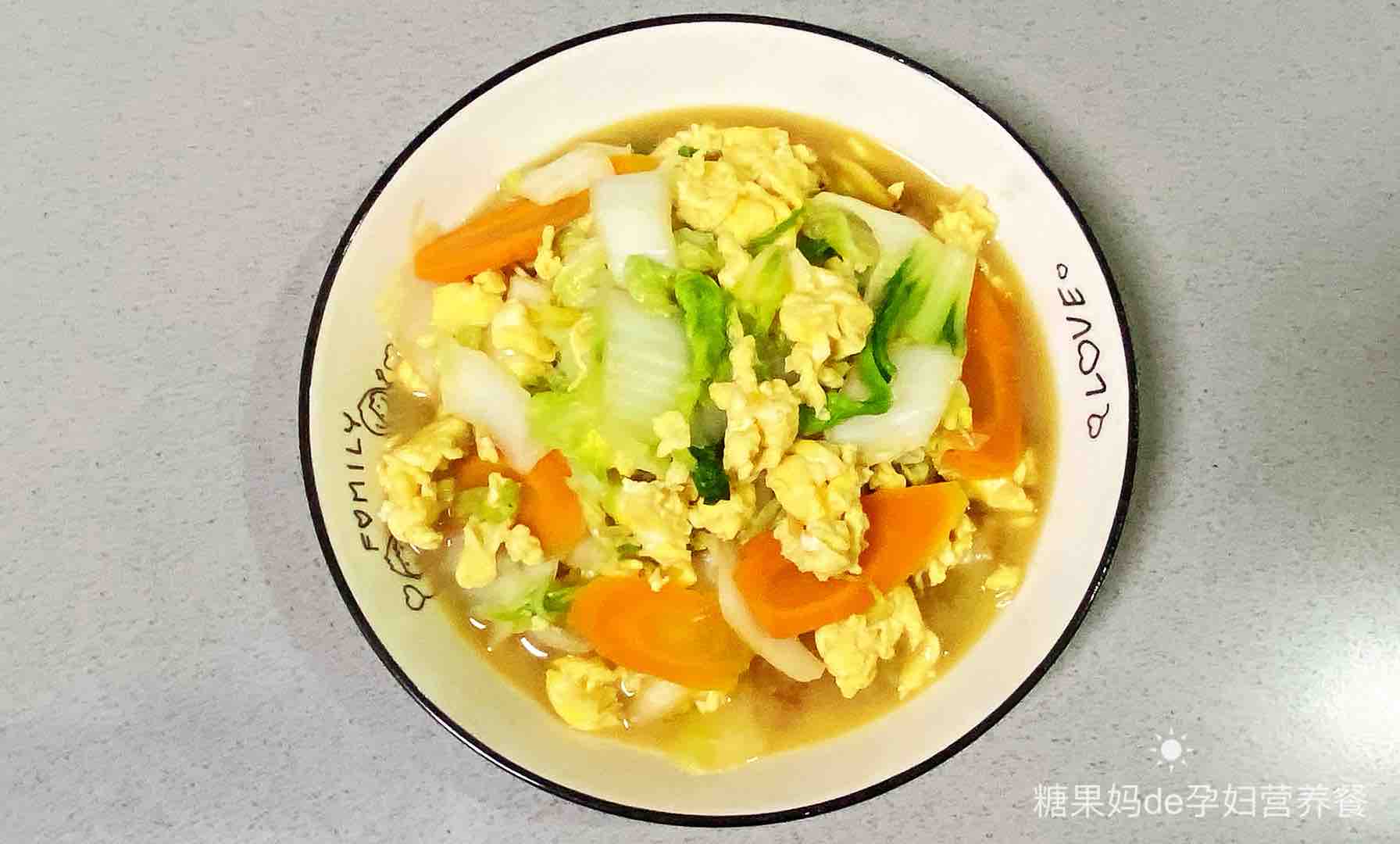 孕婦食譜小白菜炒雞蛋，清新不油膩，營養成分又身心健康～的作法-家常味燒菜譜