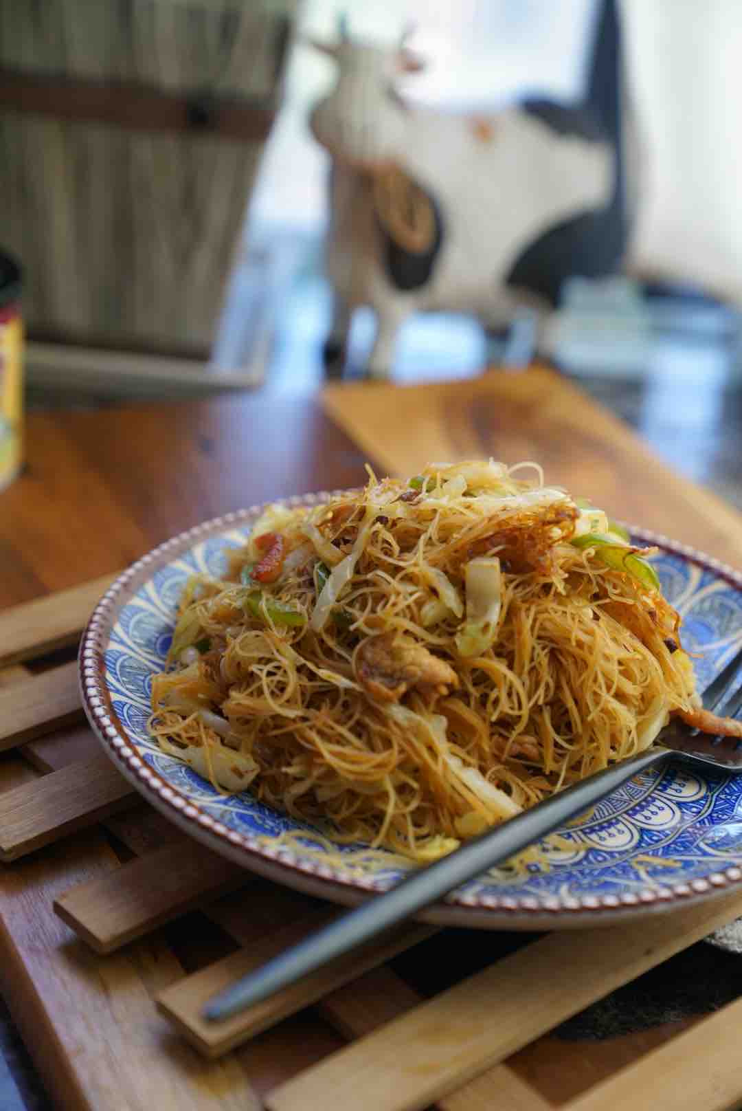 蝦蓉醬炒粉的做法-家常味炒菜譜