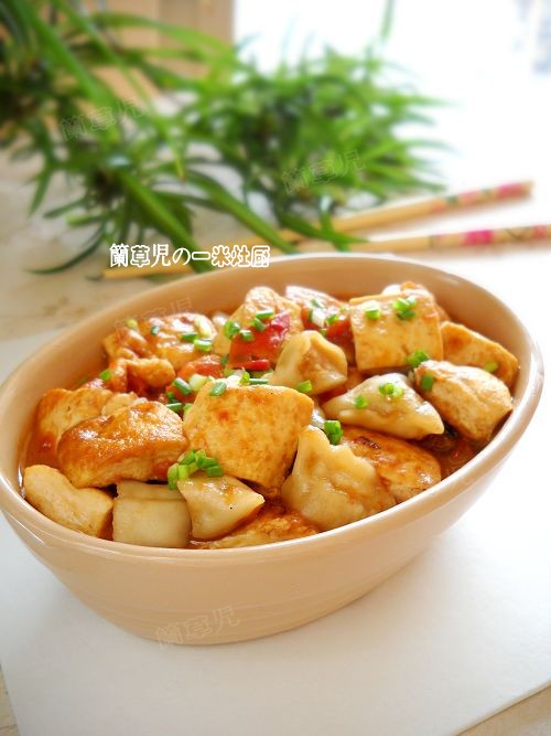 茄汁豆腐的做法-家常味燒菜譜