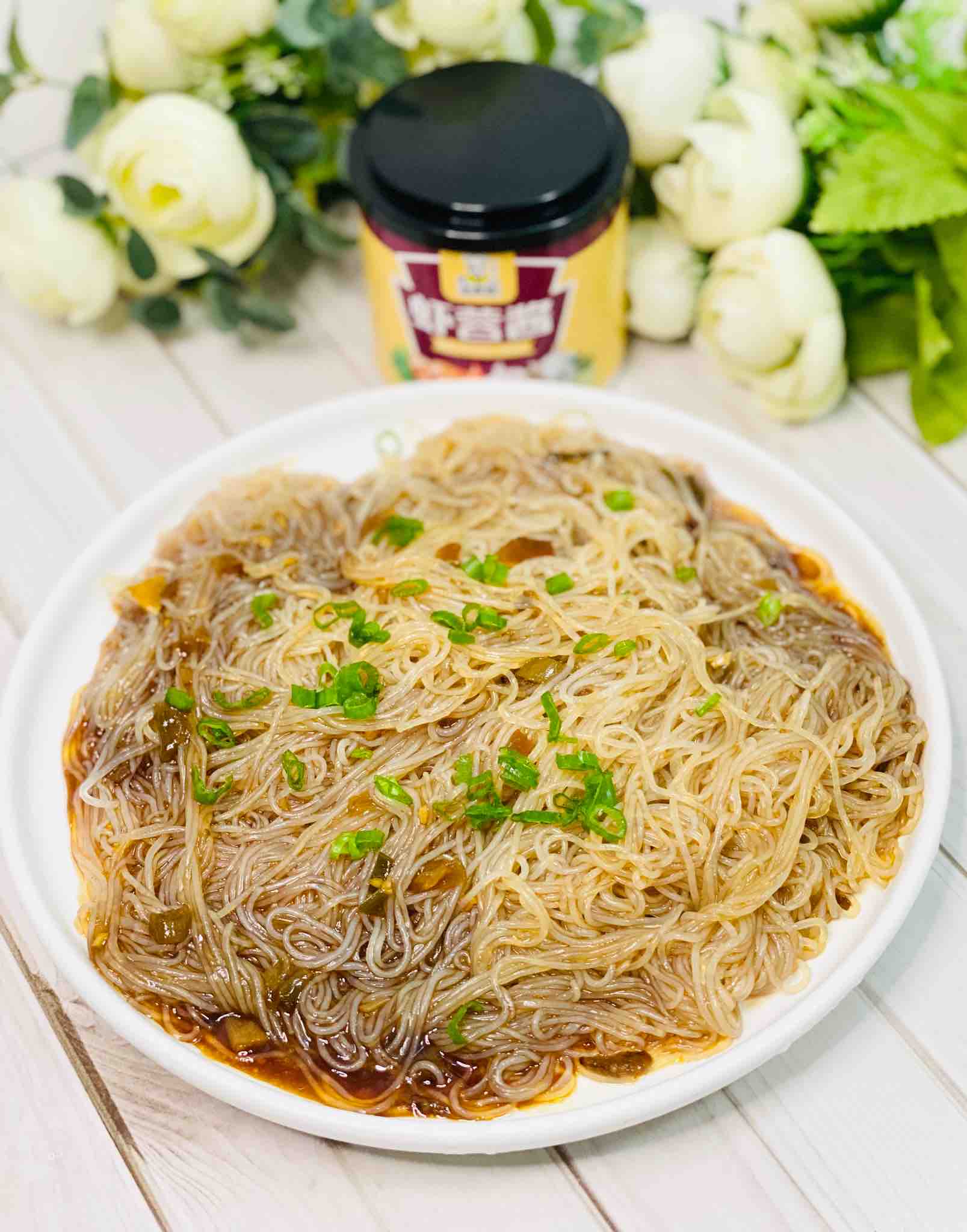 蝦蓉醬涼拌粉絲，美味很開胃的做法-咸鮮味煮菜譜