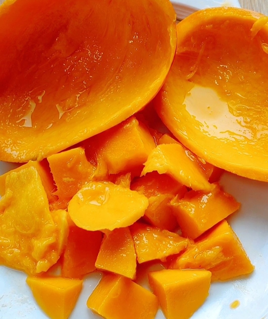 芒果牛肉粒的做法-家常味炒菜譜