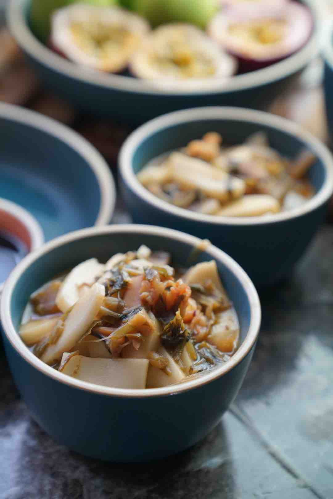 三鮮湯年糕的做法-咸鮮味燒菜譜