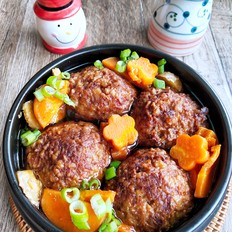 蒸牛肉獅子頭的做法-家常味蒸菜譜