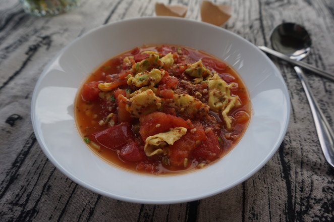 番茄釀雞蛋的做法-酸甜味炒菜譜