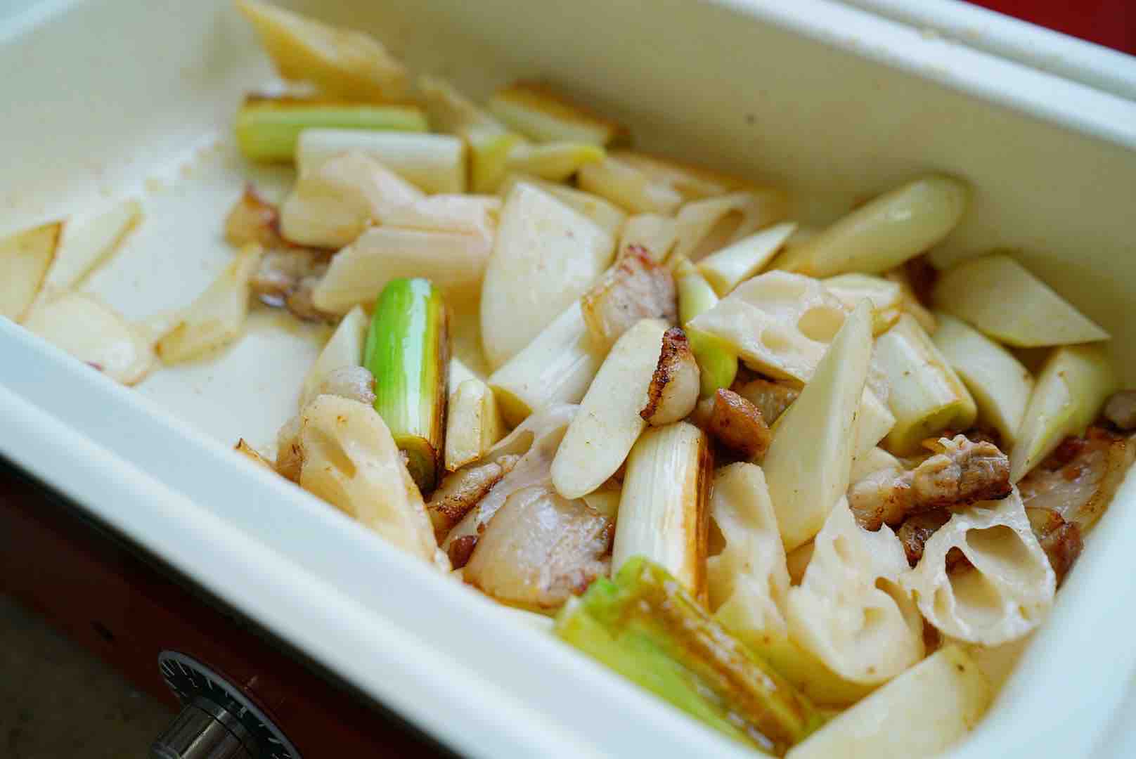 蟹蝦炒年糕的做法-咸鮮味炒菜譜