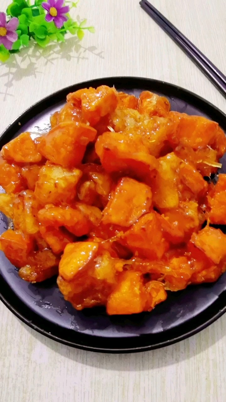 拔絲地瓜蘋果的做法-酸甜味拔絲菜譜