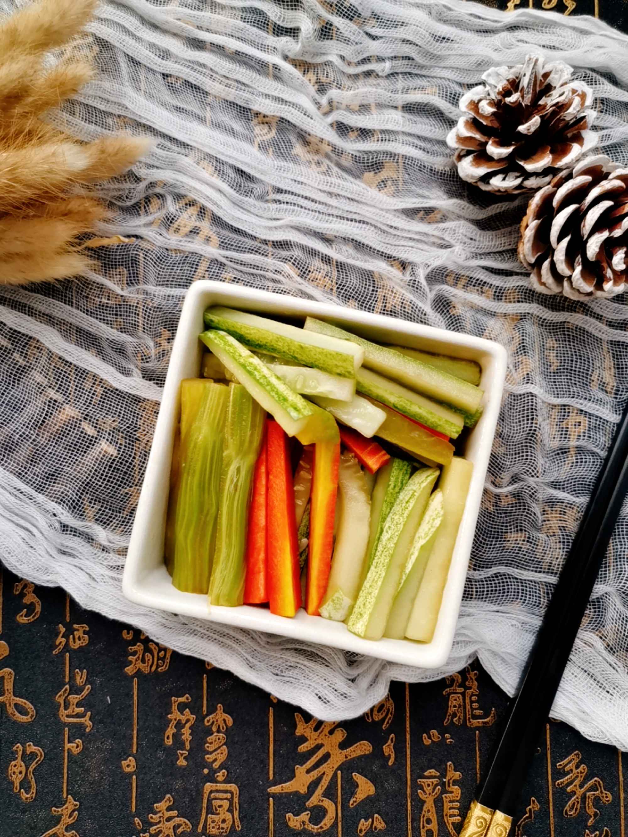 酸爽一夜?jié)n的做法-酸味腌菜譜