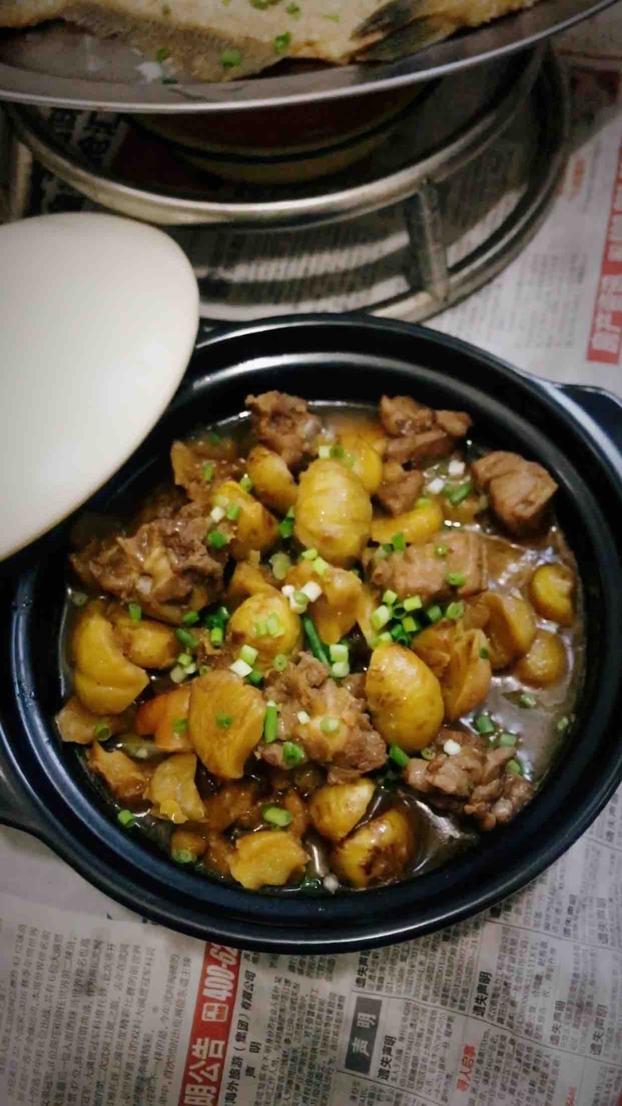 蔥香栗子雞的做法-蔥香味燒菜譜