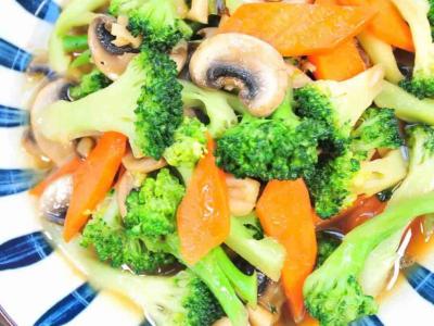 西蘭花炒蘑菇的做法-家常味炒菜譜
