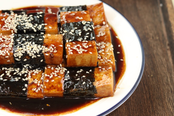 照燒海苔豆腐的做法-咸鮮味燒菜譜