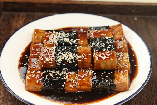 照燒海苔豆腐的做法-咸鮮味燒菜譜