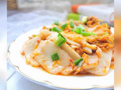 辣白菜炒年糕的做法-家常味炒菜譜