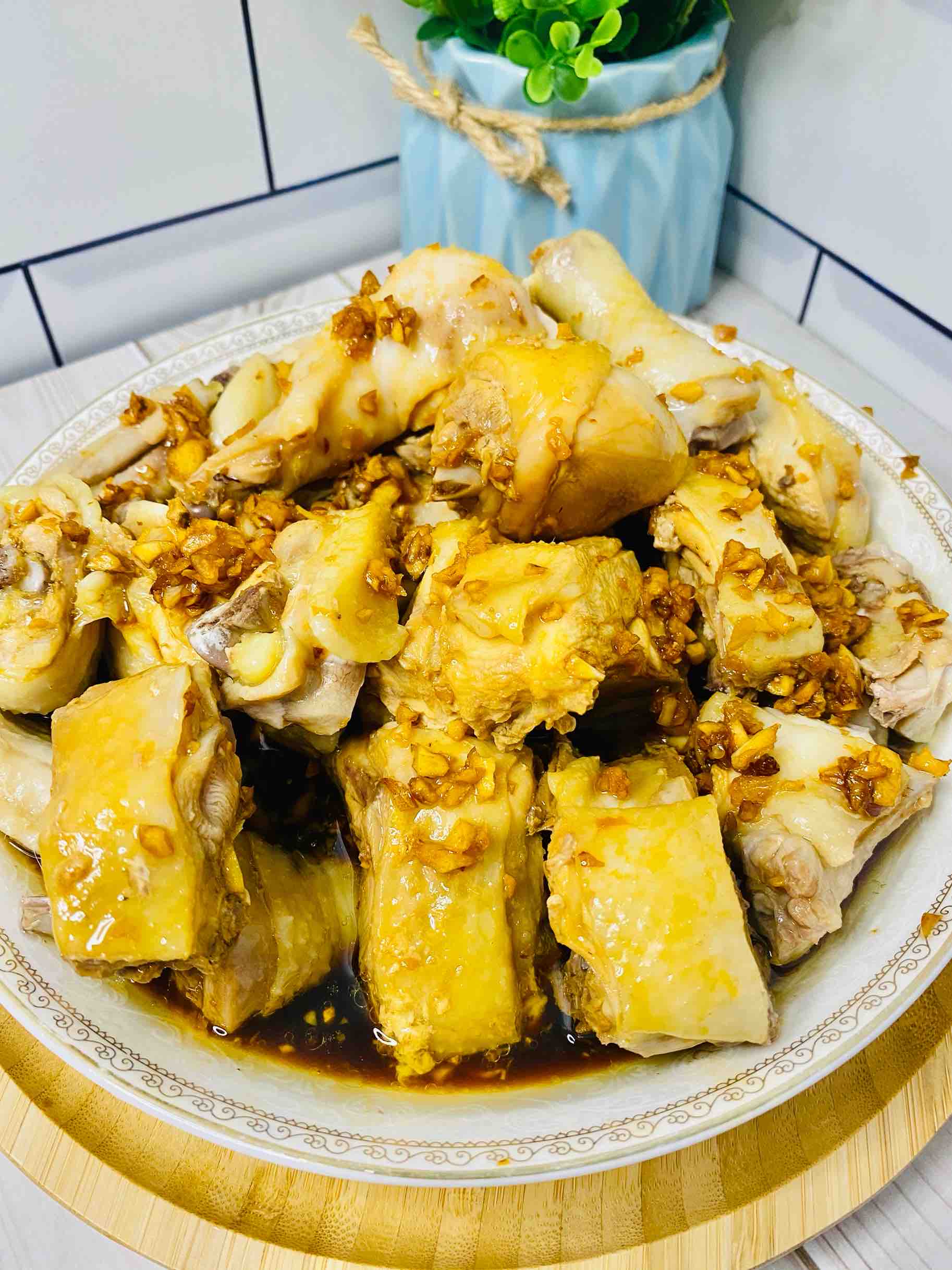 沙姜雞這樣做，一只都不夠吃，醬汁拌飯少說要3碗的做法-家常味蒸菜譜