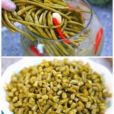 自做酸豆角----酸豆角炒雞胗的做法-酸辣味炒菜譜