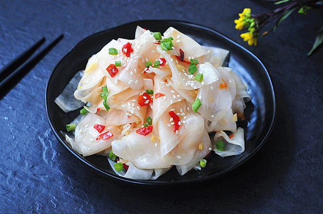 爽脆蘿卜片的做法-香辣味拌菜譜