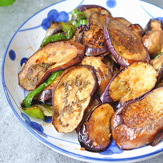 少油版紅燒茄子的做法-家常味煎菜譜