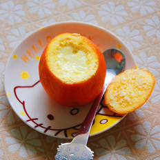 鮮橙蒸蛋的做法-果味蒸菜譜