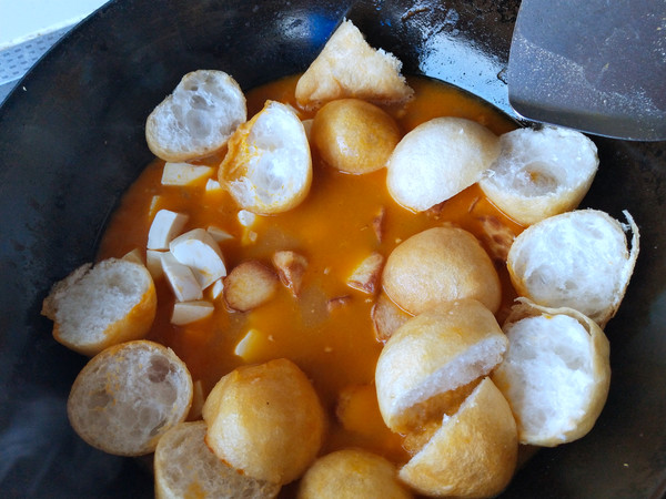 蟹黃醬燴菜的做法-咸鮮味燴菜譜